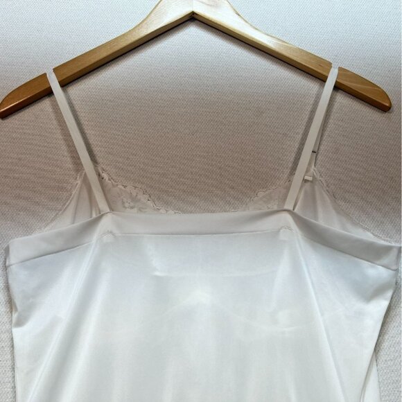 Vintage Warners White Nylon Slip With Lace Trim & Adjustable Straps - Size S 36 - Picture 10 of 11